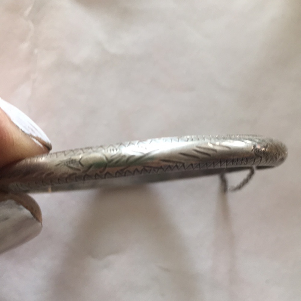 Small Sterling Silver Bangle - image 4